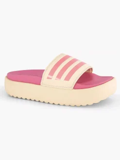 Slippers|adidas Beige Adilette Platform