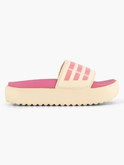 Slippers|adidas Beige Adilette Platform