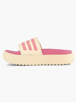Slippers|adidas Beige Adilette Platform