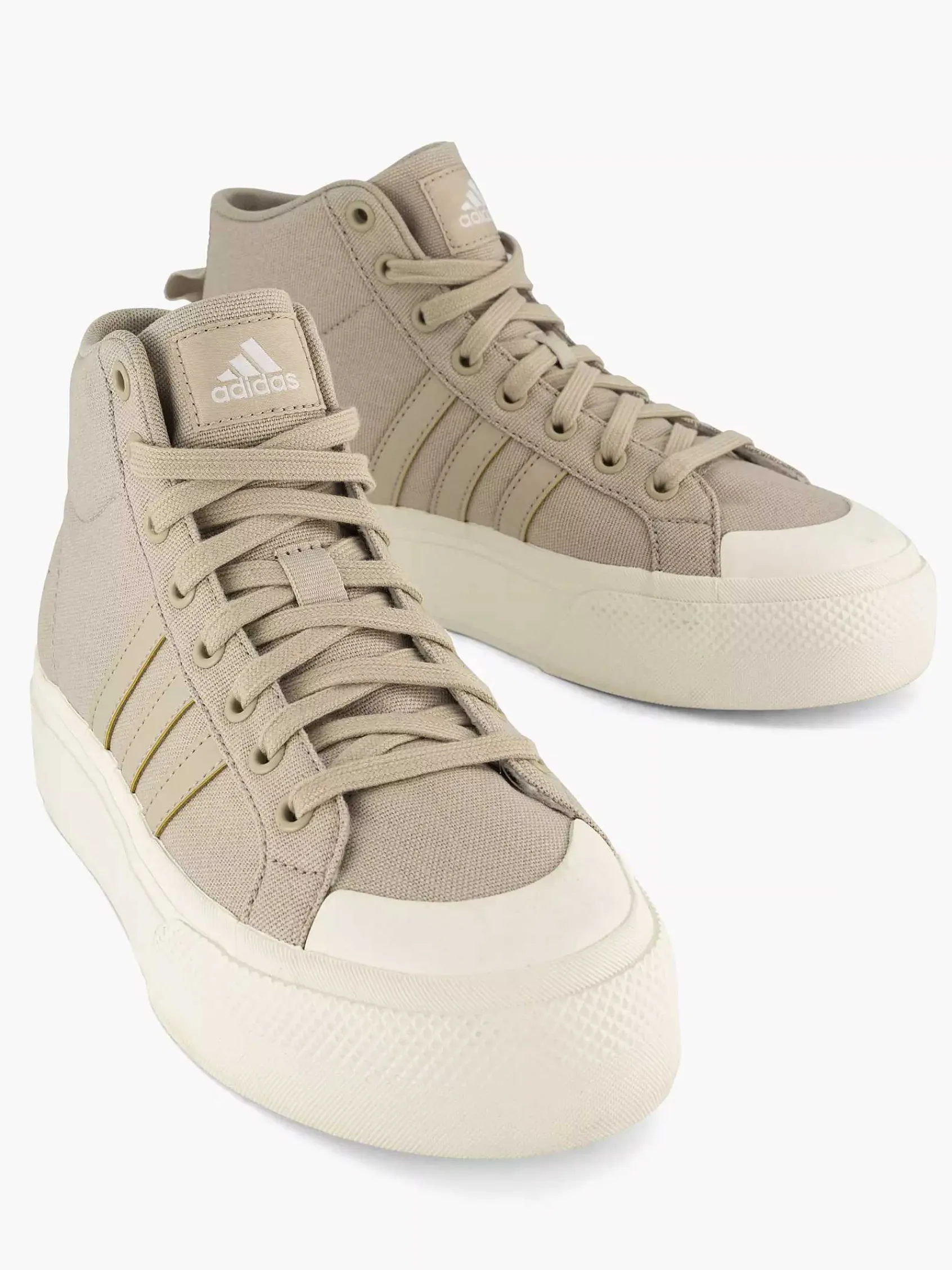 Sneakers|adidas Beige Bravada 2.0 Mid Platform