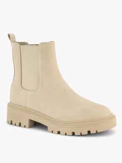Enkellaarzen & Boots|Graceland Beige Chelsea Boot