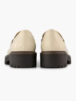 Instappers|Oxmox Beige Chunky Loafer Sierketting