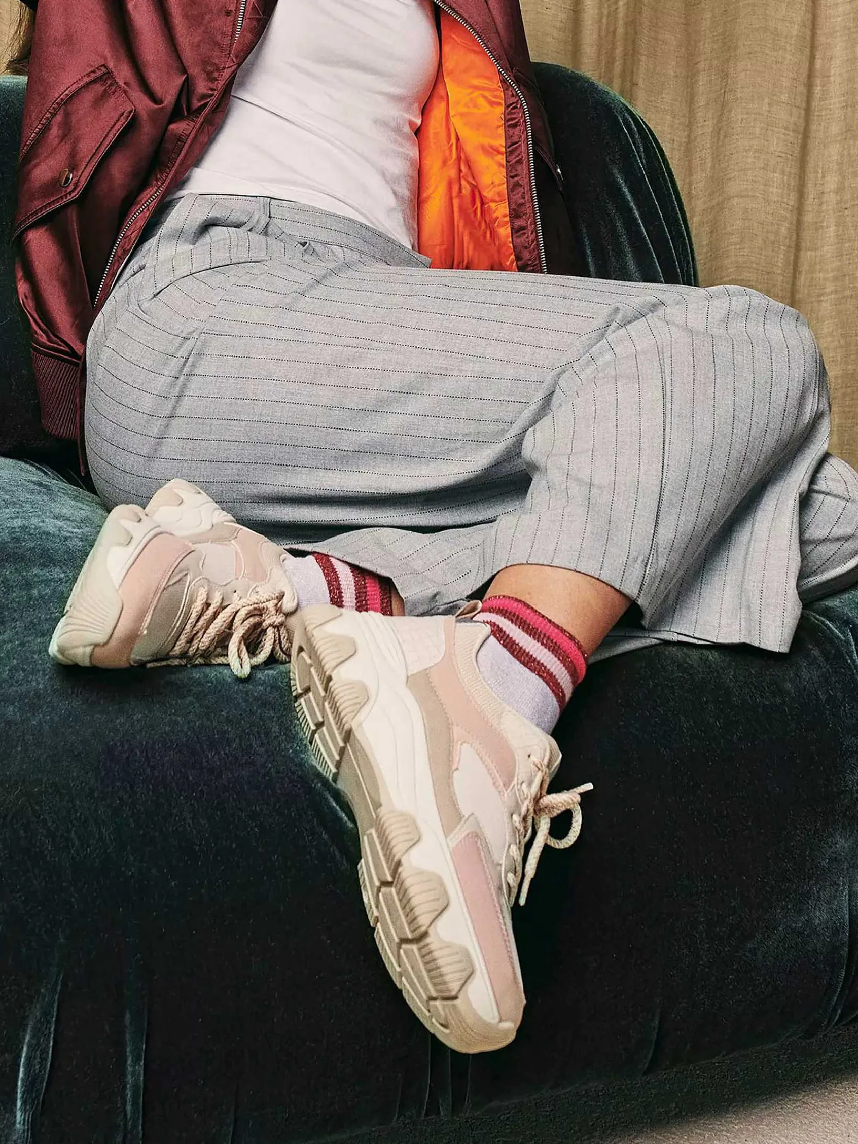 Sneakers|Oxmox Beige Chunky Sneaker