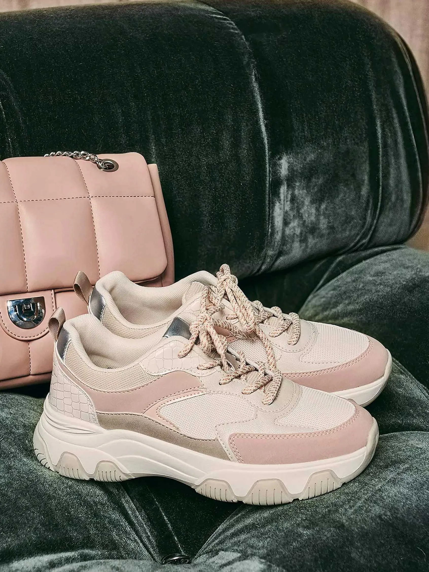 Sneakers|Oxmox Beige Chunky Sneaker