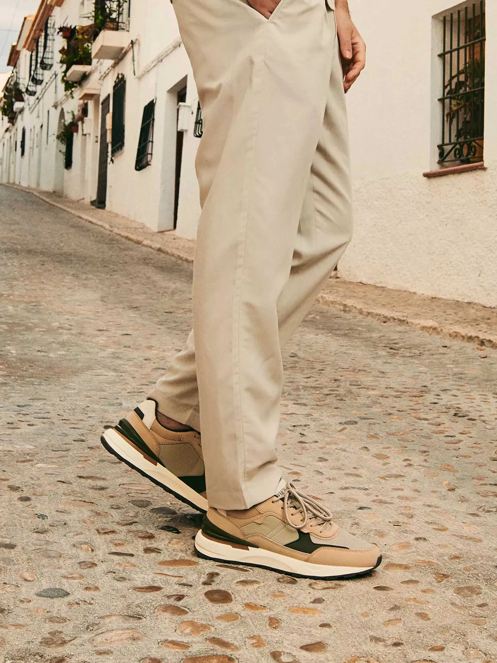 Sneakers|Oxmox Beige Chunky Sneaker