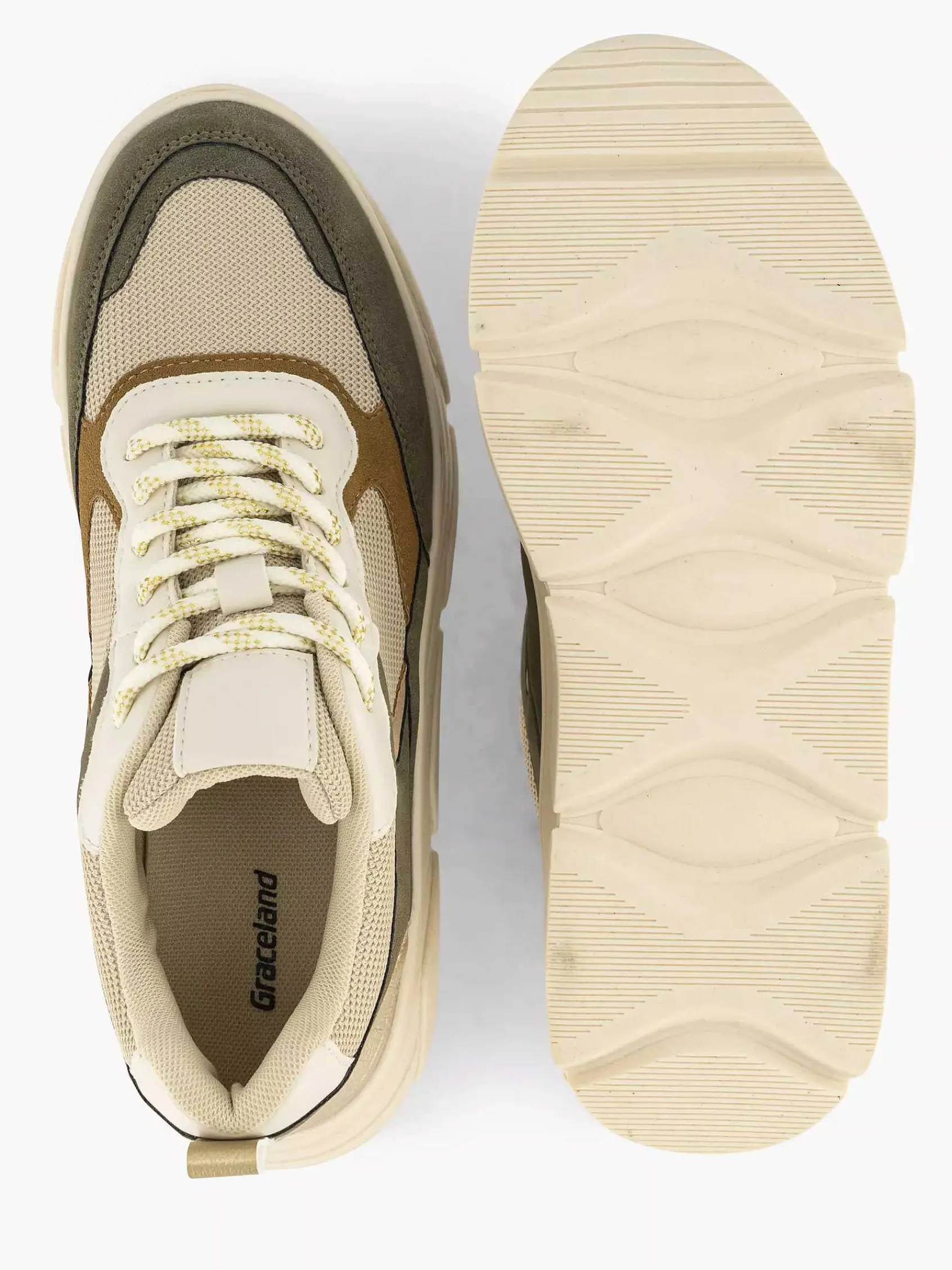 Sneakers|Graceland Beige Chunky Sneaker