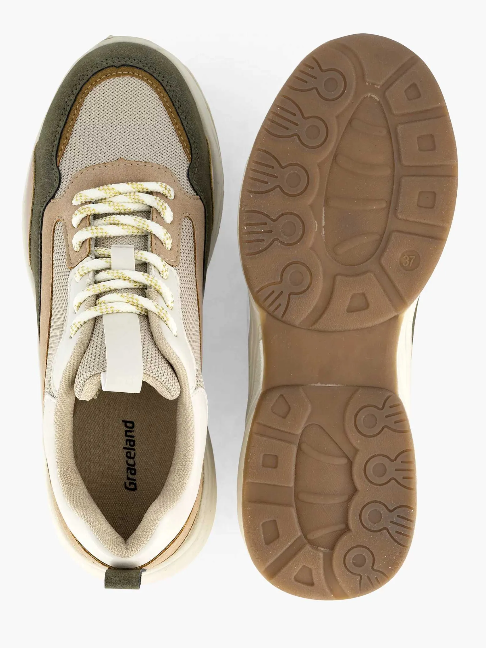 Sneakers|Graceland Beige Chunky Sneaker