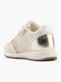 Jongensschoenen|Graceland Beige Chunky Sneaker Glitters
