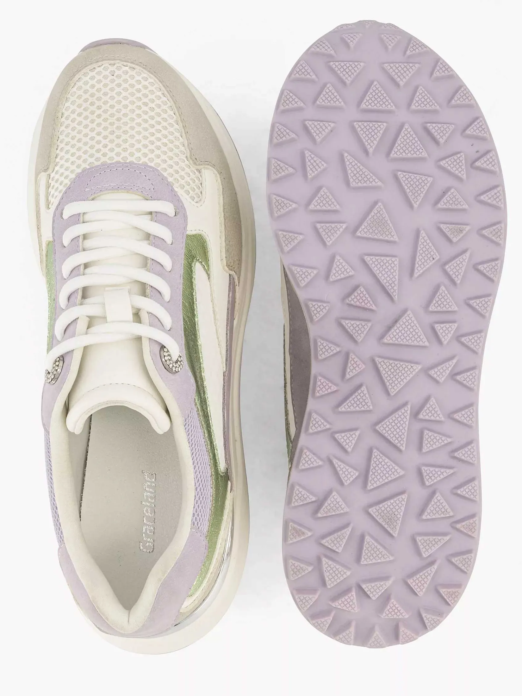 Sneakers|Graceland Beige Chunky Sneaker Glitter