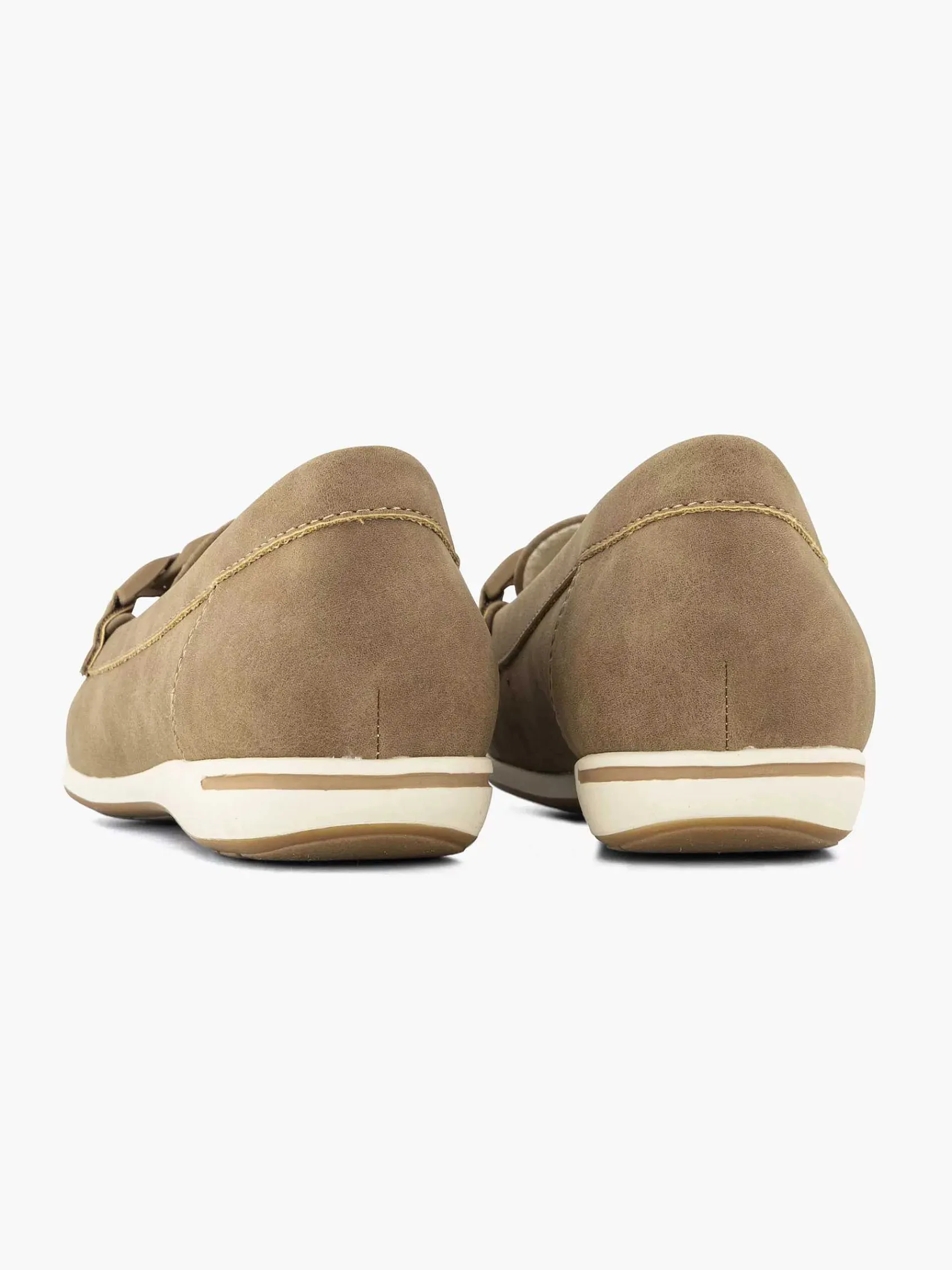 Comfort Schoenen|Easy Street Beige Comfort Instapper