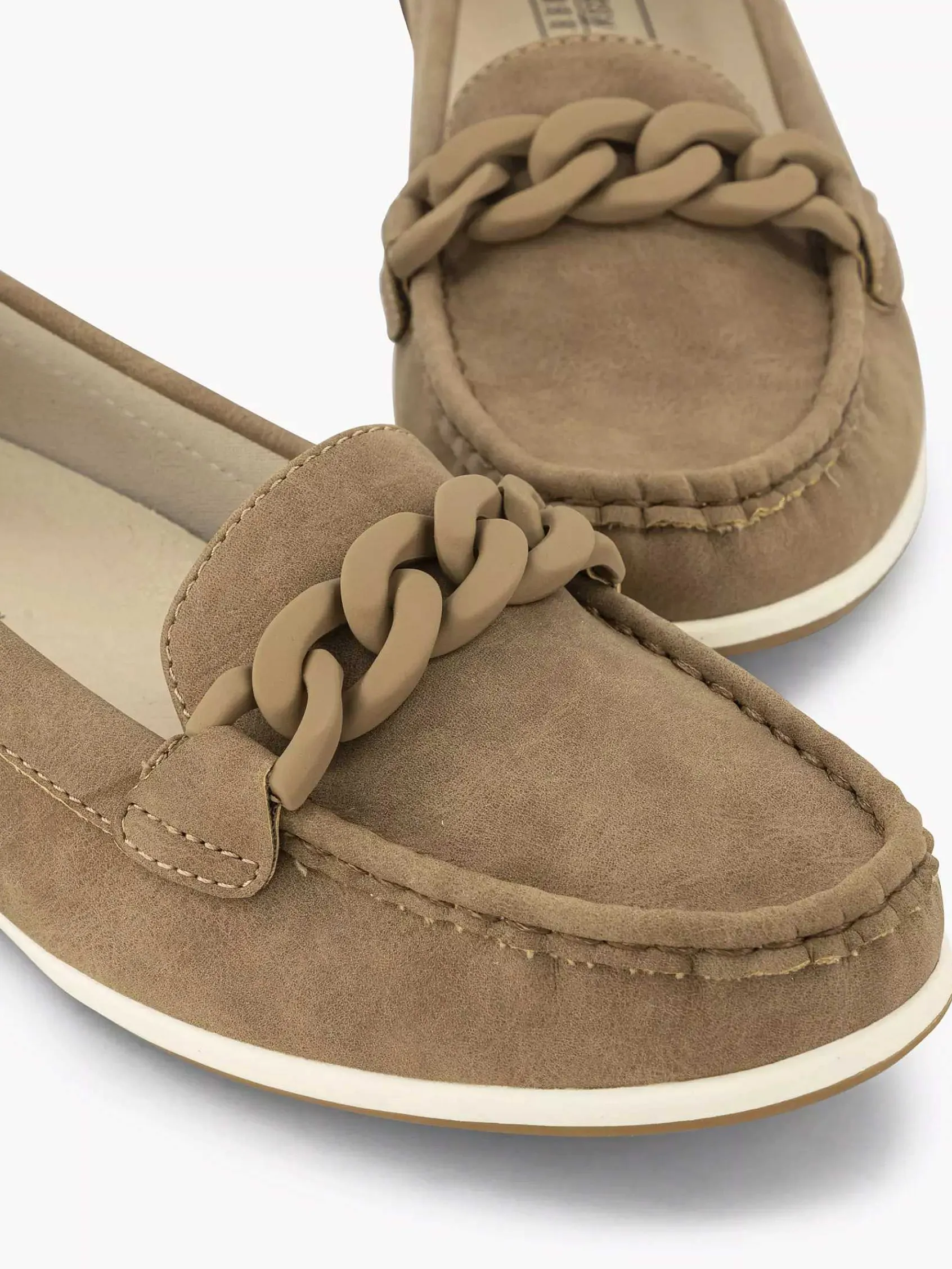 Comfort Schoenen|Easy Street Beige Comfort Instapper