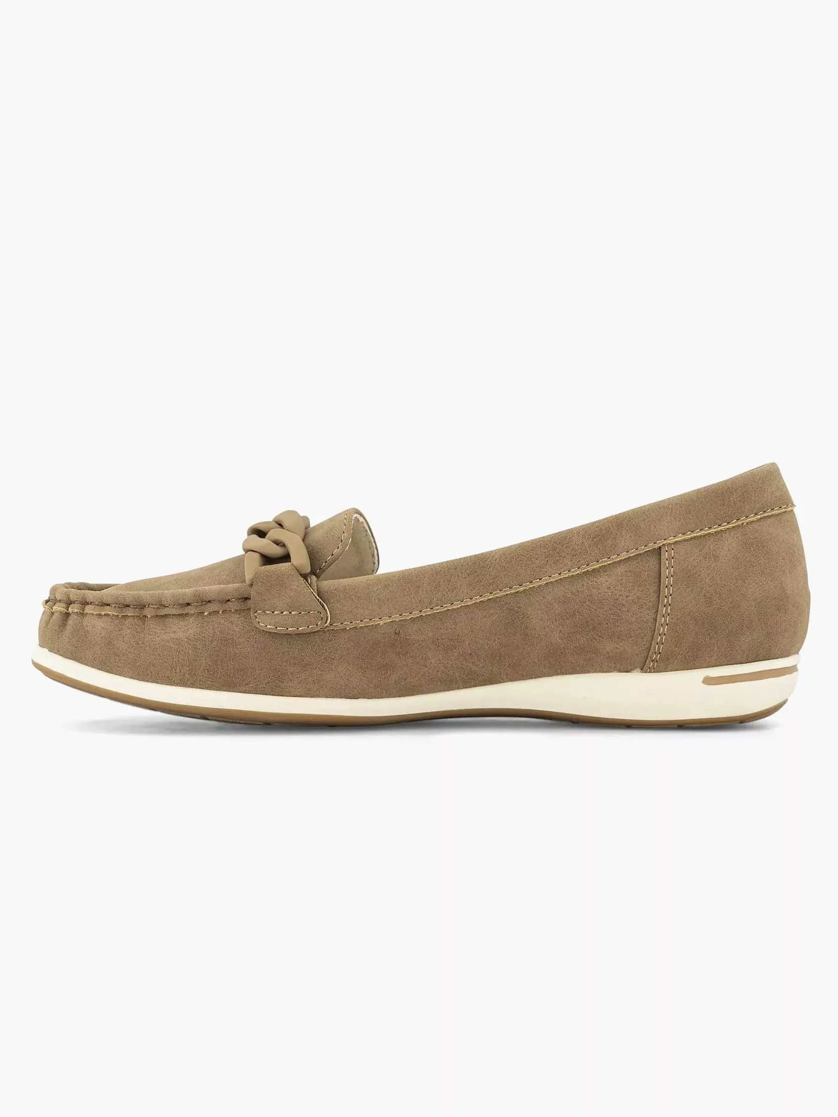 Comfort Schoenen|Easy Street Beige Comfort Instapper