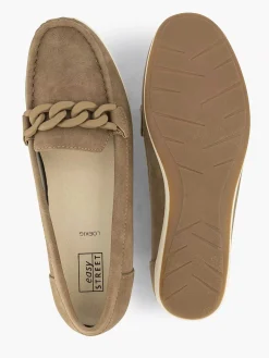 Comfort Schoenen|Easy Street Beige Comfort Instapper