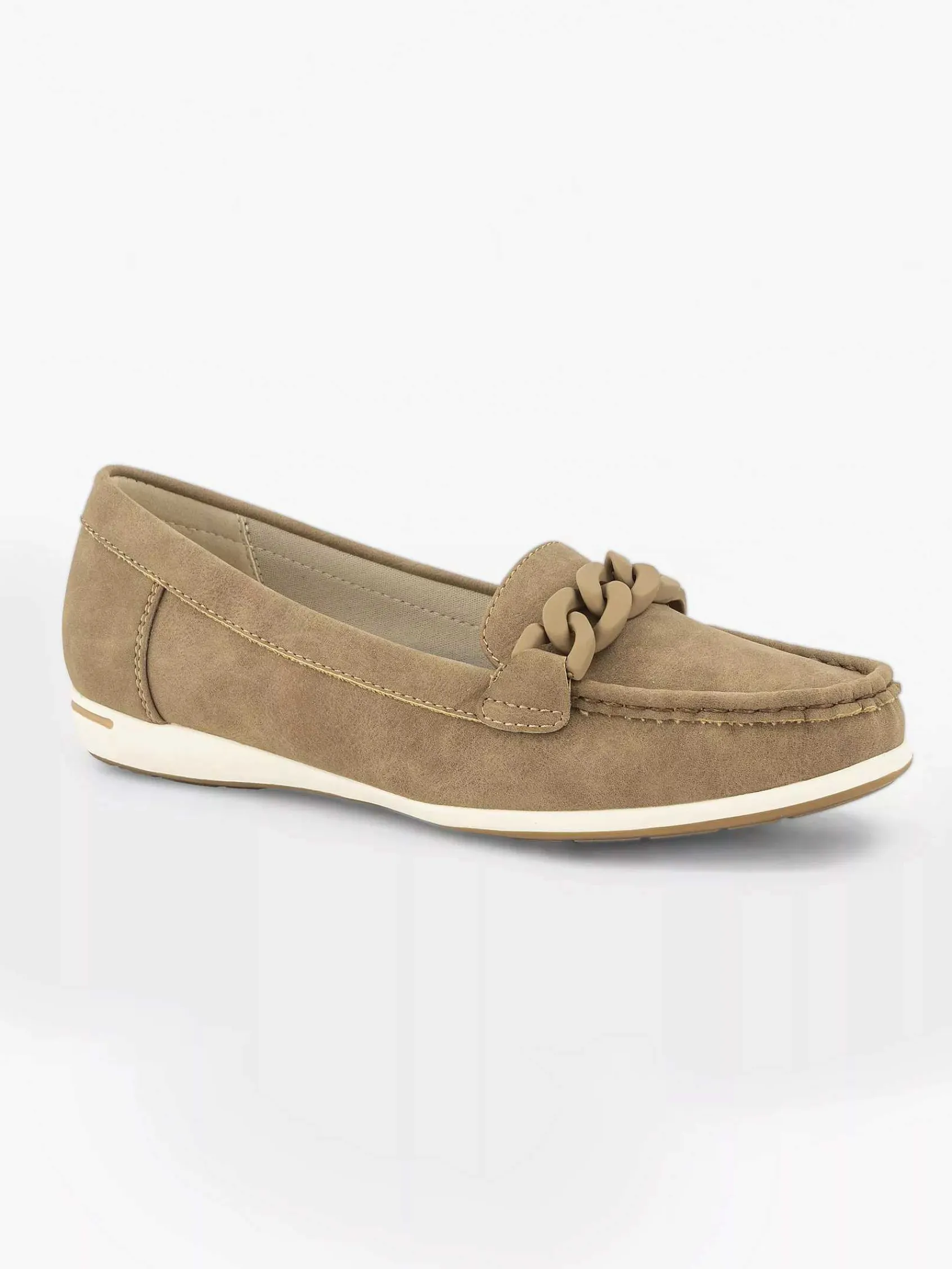 Comfort Schoenen|Easy Street Beige Comfort Instapper