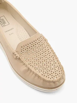 Comfort Schoenen|Easy Street Beige Comfort Instapper