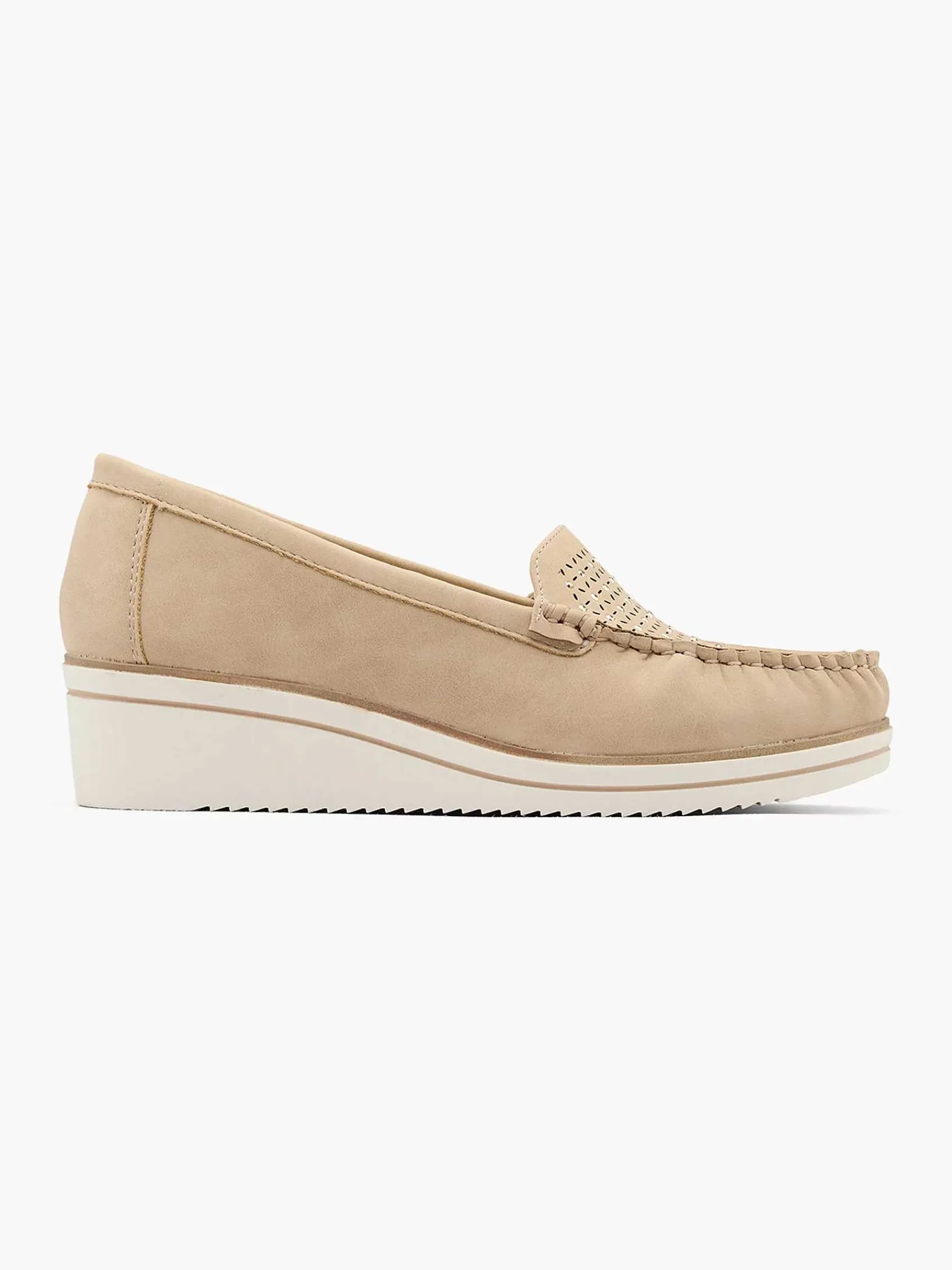 Comfort Schoenen|Easy Street Beige Comfort Instapper