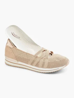 Comfort Schoenen|Medicus Beige Comfort Instapper