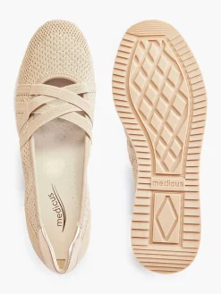 Comfort Schoenen|Medicus Beige Comfort Instapper