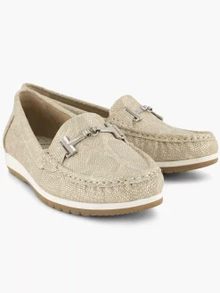 Comfort Schoenen|Easy Street Beige Comfort Instapper