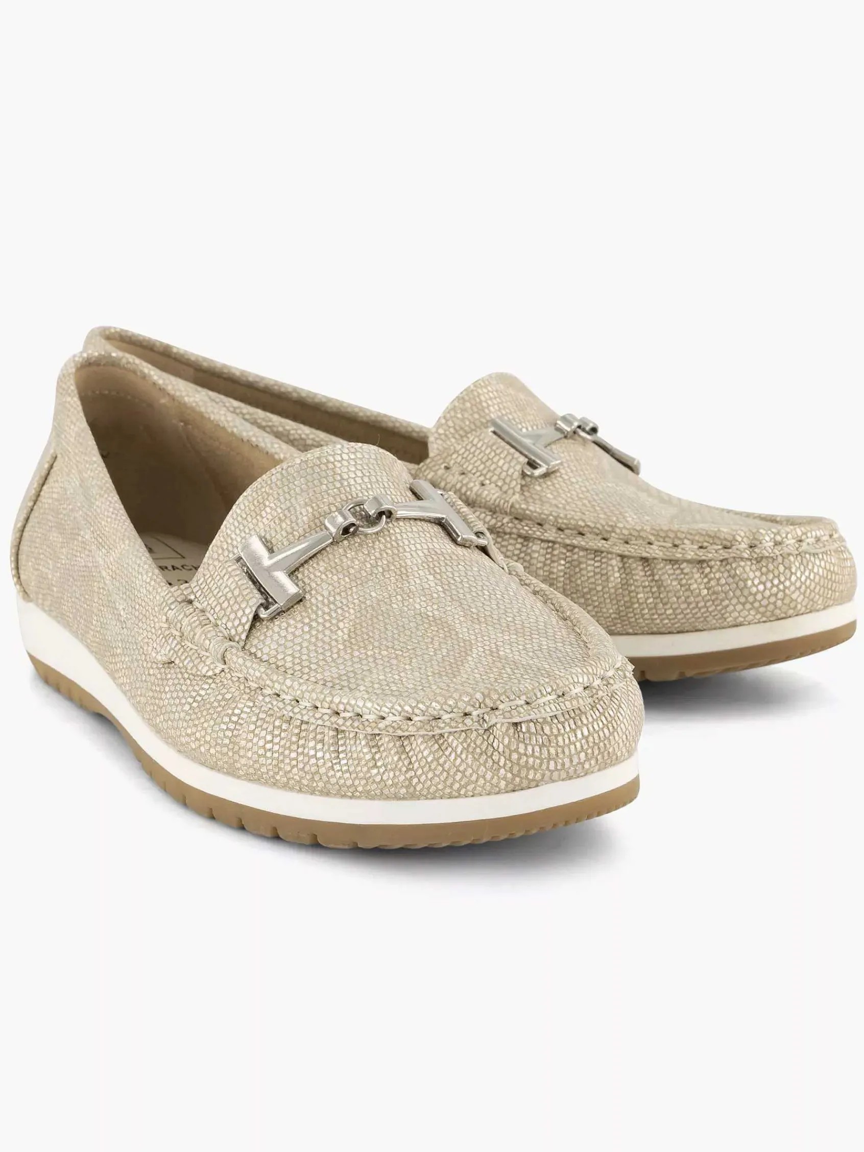 Comfort Schoenen|Easy Street Beige Comfort Instapper