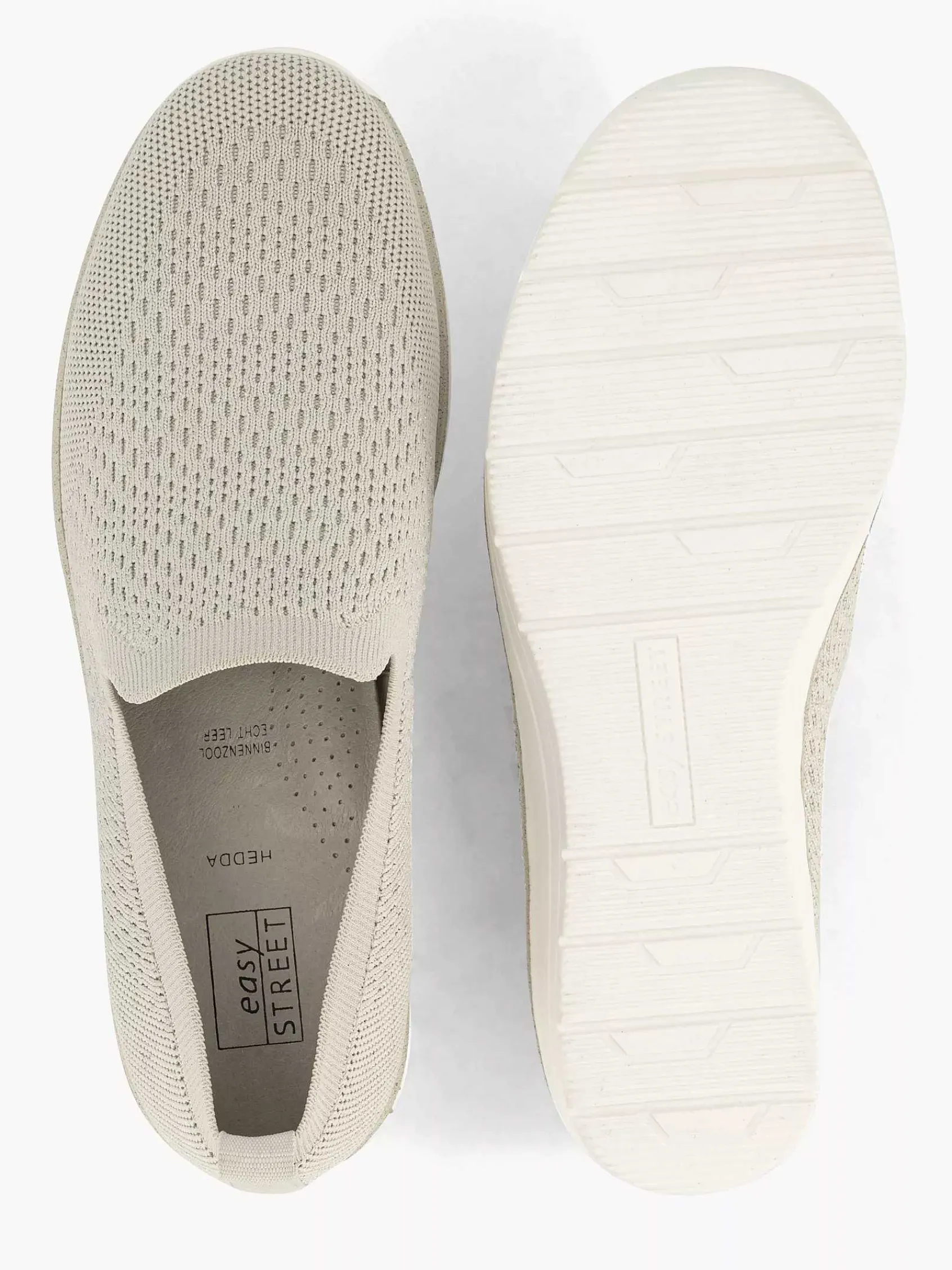 Comfort Schoenen|Easy Street Beige Comfort Instapper