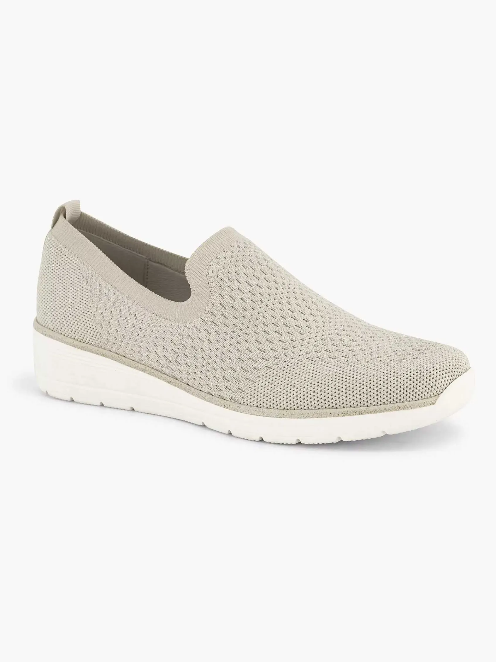 Comfort Schoenen|Easy Street Beige Comfort Instapper