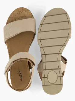 Comfort Schoenen|Medicus Beige Comfort Sandaal