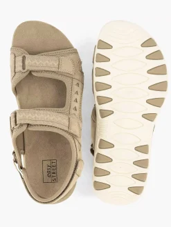 Comfort Schoenen|Easy Street Beige Comfort Sandaal