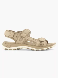 Comfort Schoenen|Easy Street Beige Comfort Sandaal