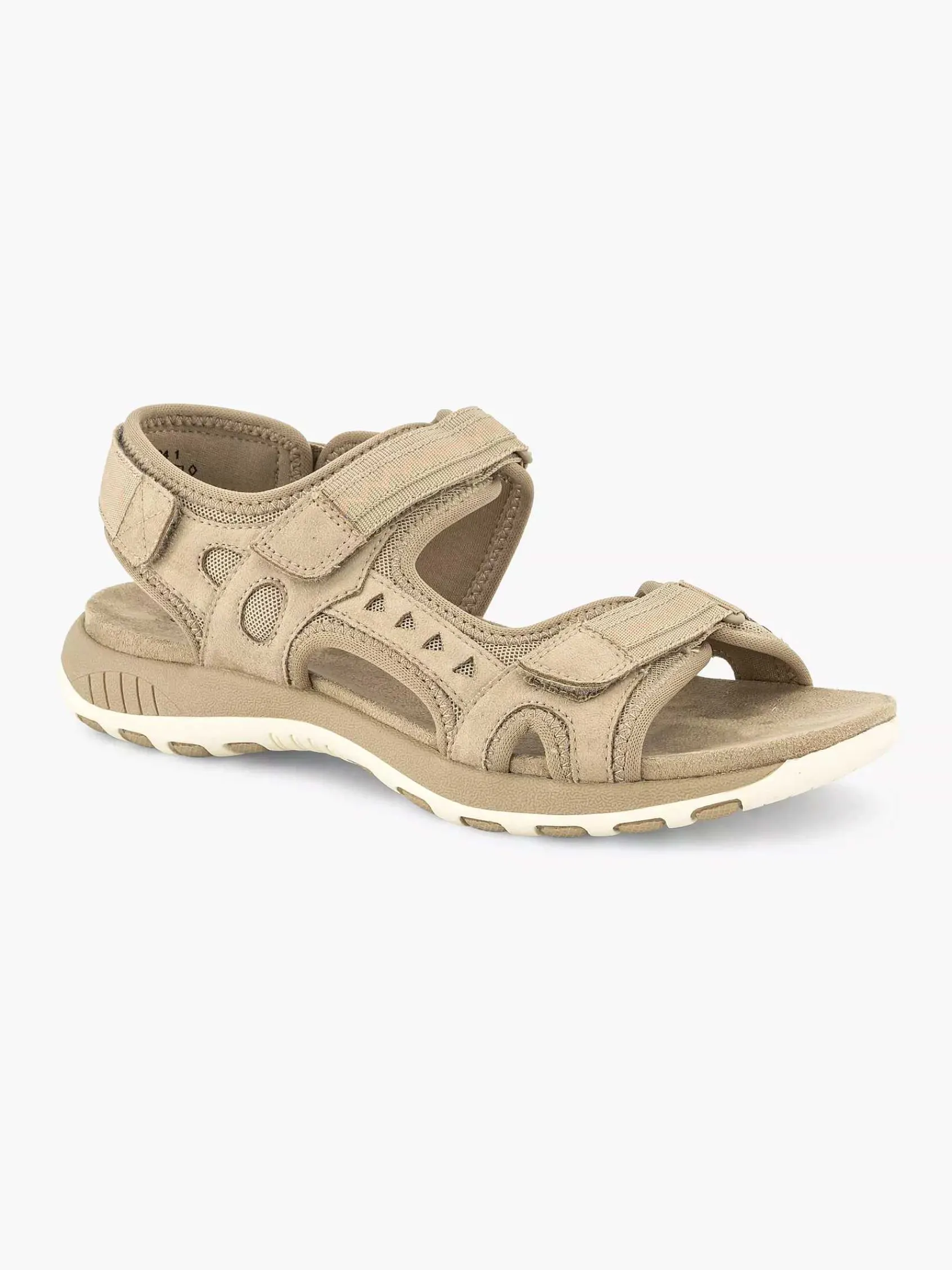Comfort Schoenen|Easy Street Beige Comfort Sandaal