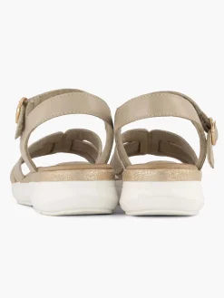 Comfort Schoenen|Medicus Beige Comfort Sandaal