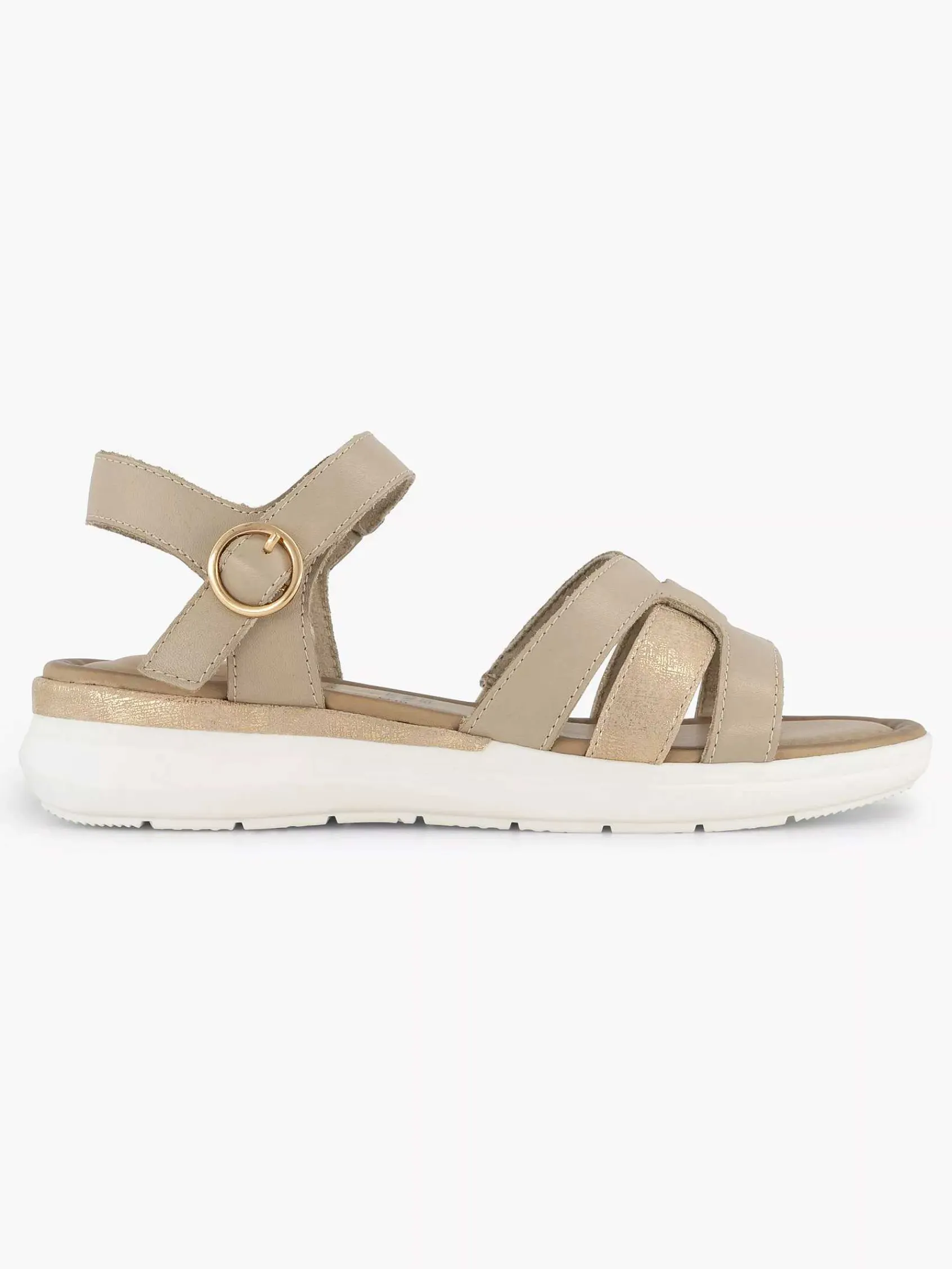 Comfort Schoenen|Medicus Beige Comfort Sandaal