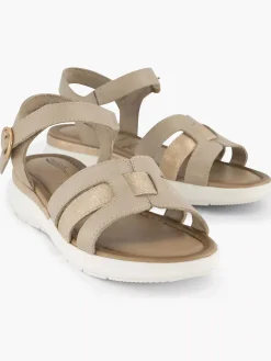 Comfort Schoenen|Medicus Beige Comfort Sandaal