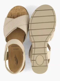 Comfort Schoenen|Medicus Beige Comfort Sandaal