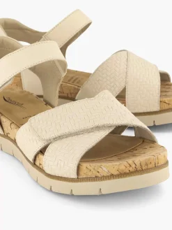 Comfort Schoenen|Medicus Beige Comfort Sandaal