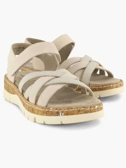 Comfort Schoenen|Medicus Beige Comfort Sandaal