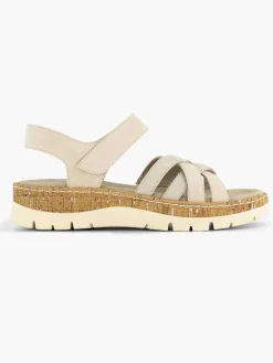 Comfort Schoenen|Medicus Beige Comfort Sandaal