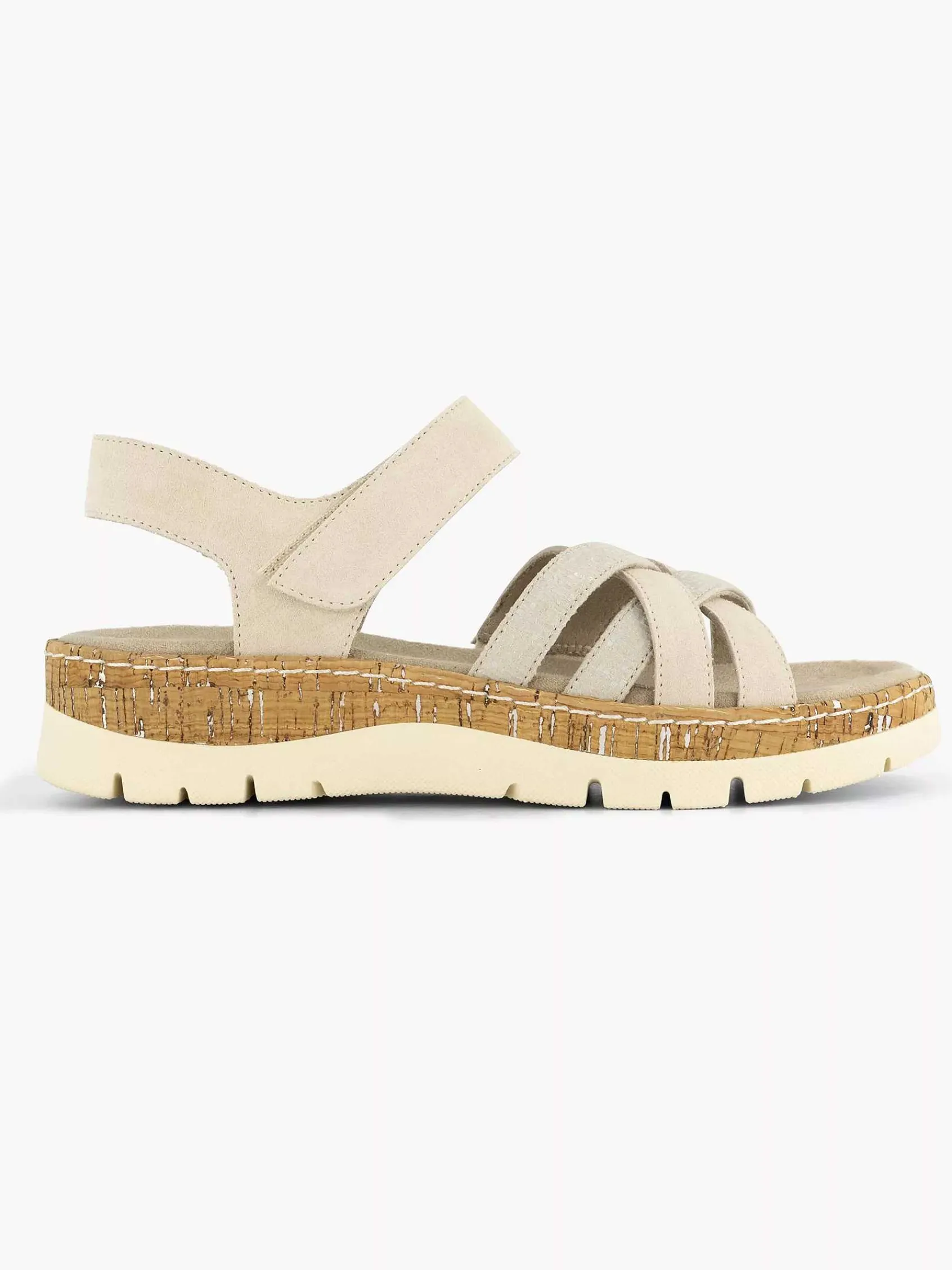Comfort Schoenen|Medicus Beige Comfort Sandaal