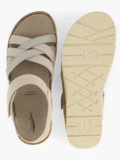 Comfort Schoenen|Medicus Beige Comfort Sandaal