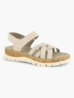 Comfort Schoenen|Medicus Beige Comfort Sandaal