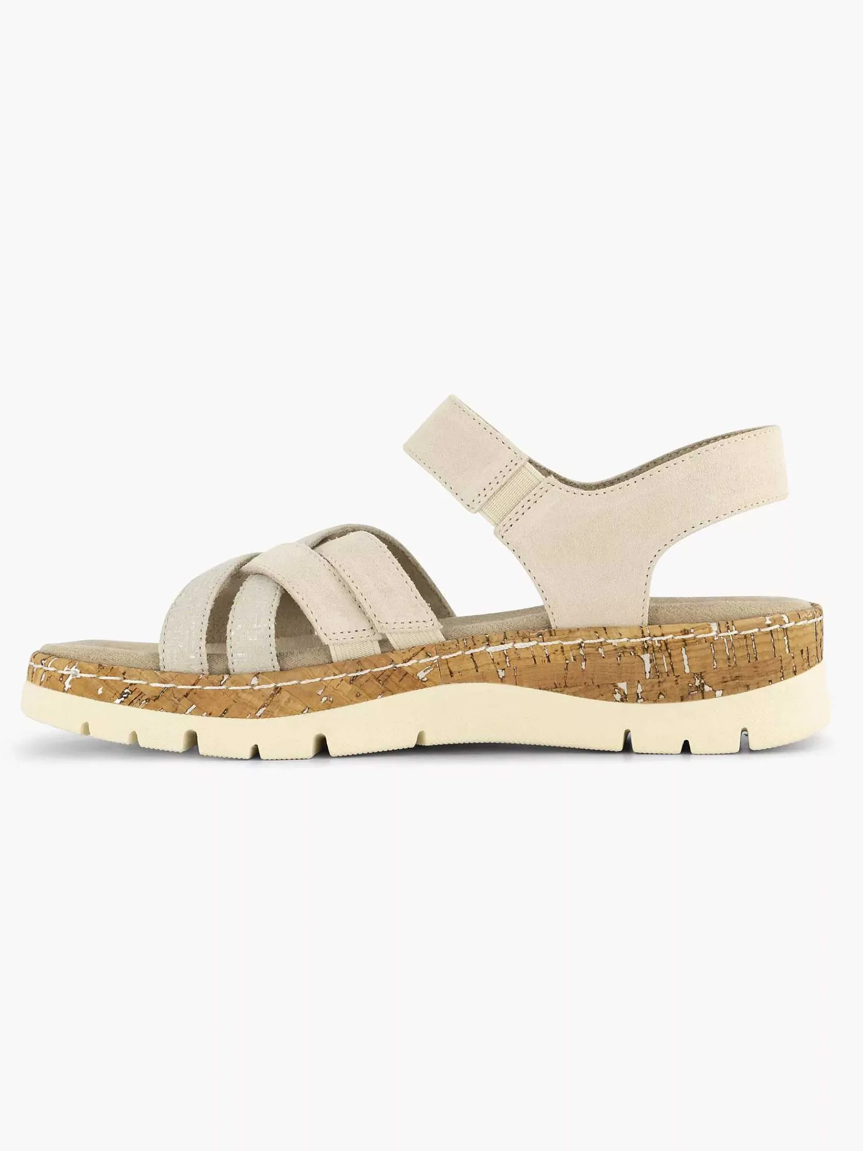Comfort Schoenen|Medicus Beige Comfort Sandaal