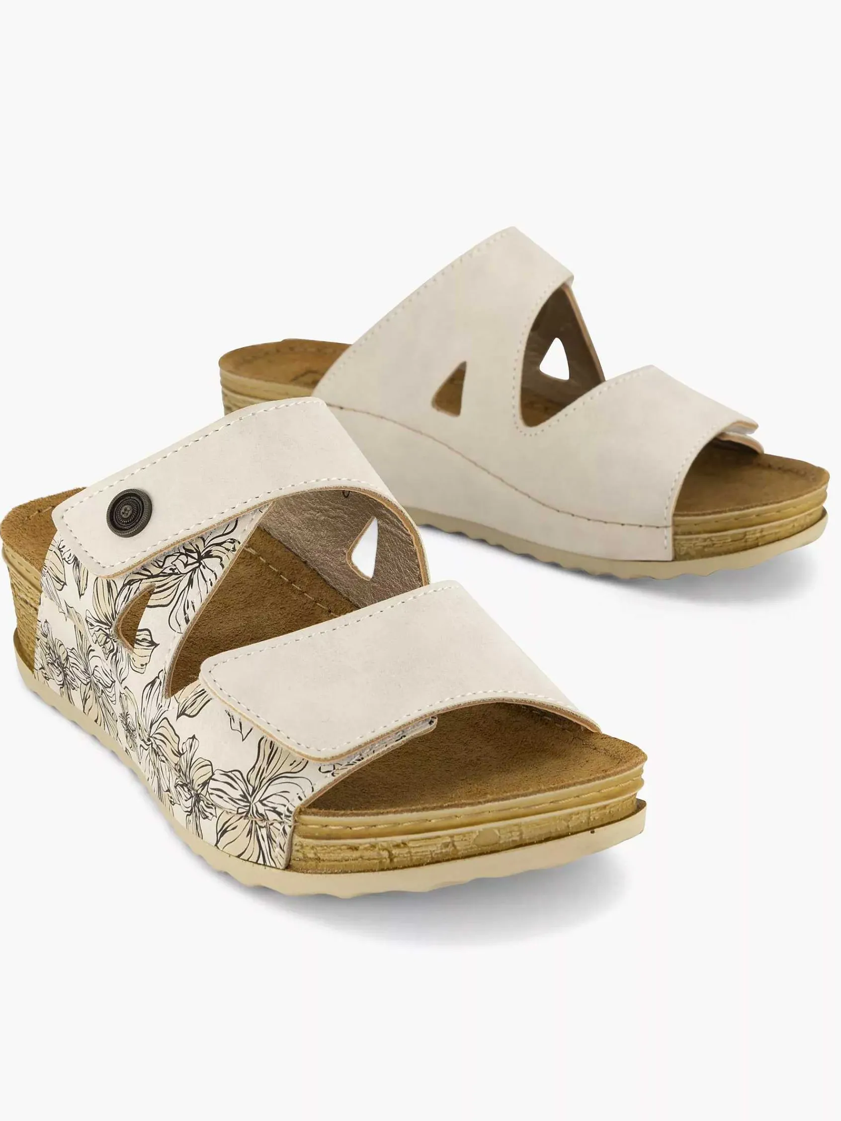 Comfort Schoenen|Easy Street Beige Comfort Slipper