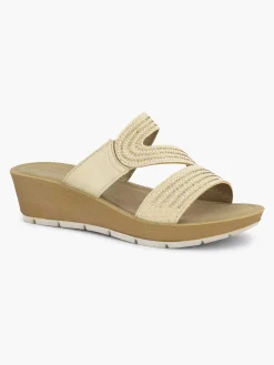 Comfort Schoenen|Easy Street Beige Comfort Slipper