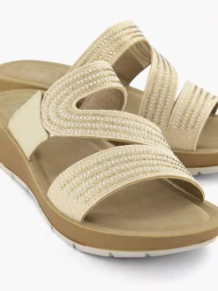 Comfort Schoenen|Easy Street Beige Comfort Slipper