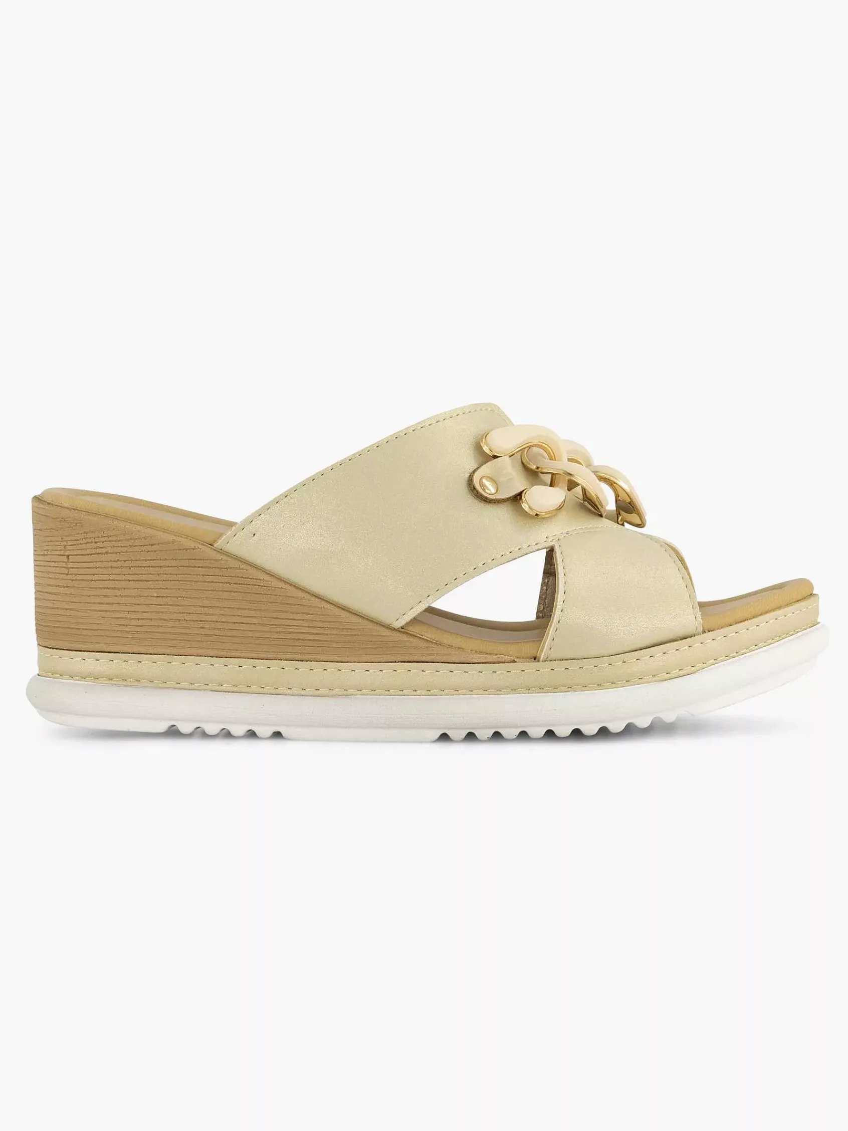 Comfort Schoenen|Easy Street Beige Comfort Slipper
