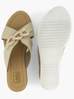 Comfort Schoenen|Easy Street Beige Comfort Slipper