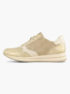 Comfort Schoenen|Easy Street Beige Comfort Sneaker