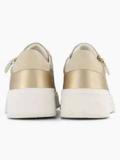 Comfort Schoenen|Easy Street Beige Comfort Sneaker