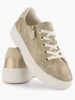 Comfort Schoenen|Easy Street Beige Comfort Sneaker