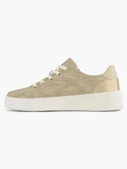 Comfort Schoenen|Easy Street Beige Comfort Sneaker